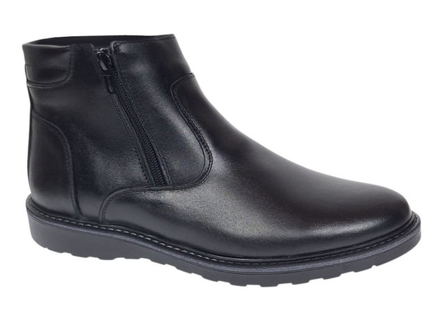 Ghete barbati casual din piele naturala cu fermoar imblanite Corsa - GF1203CSN